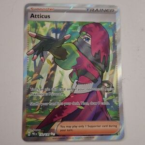 2025 Pokémon Trading Card Prismatic Evolutions Atticus Full Art 133
